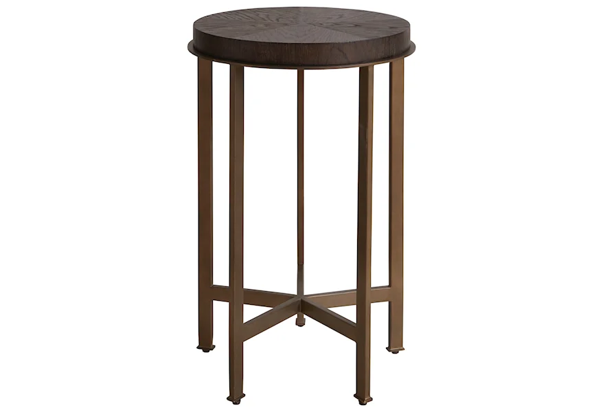 Modern - Axel Corso Lucy and Norman Round Side Table by Bassett at Esprit Decor Home Furnishings
